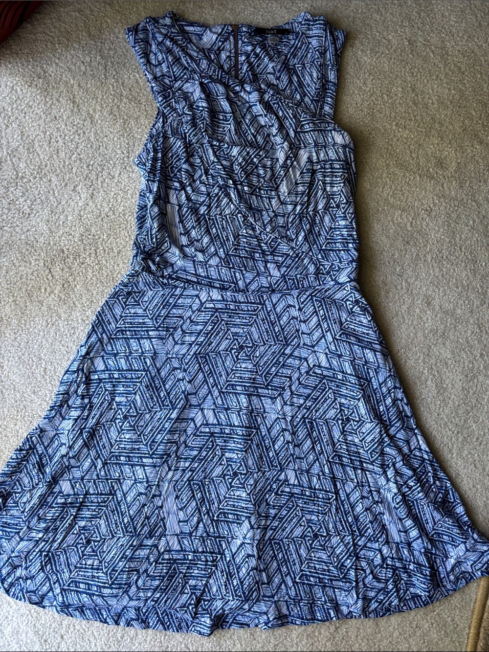 Pockets! Tart Geometric Print Dress
